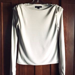 Women's White Banana Republic Blouse w/Ruffles